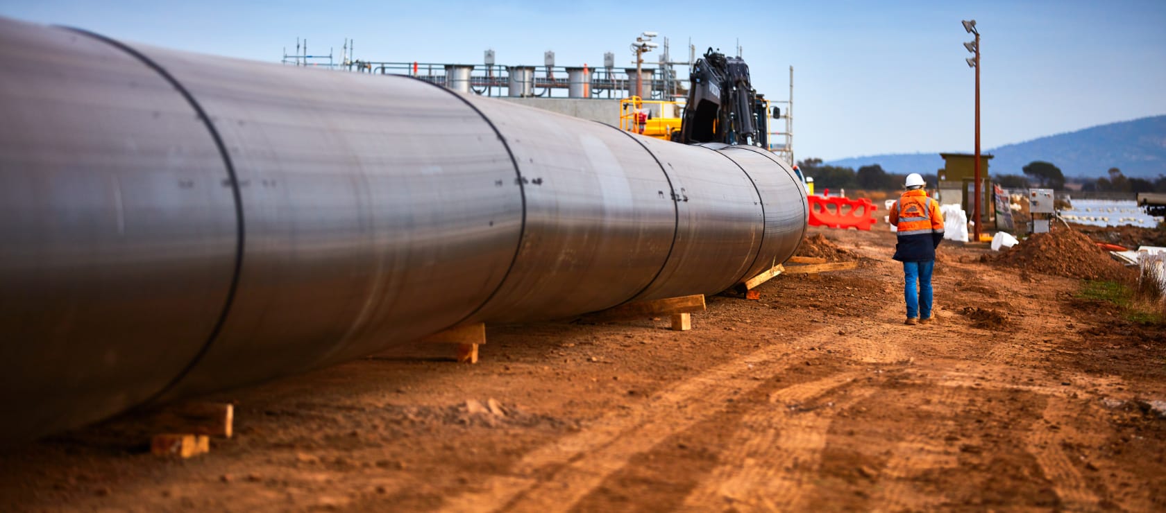 Large Bore PE for Treatment Plant