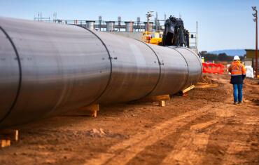 Large Bore PE for Treatment Plant 1