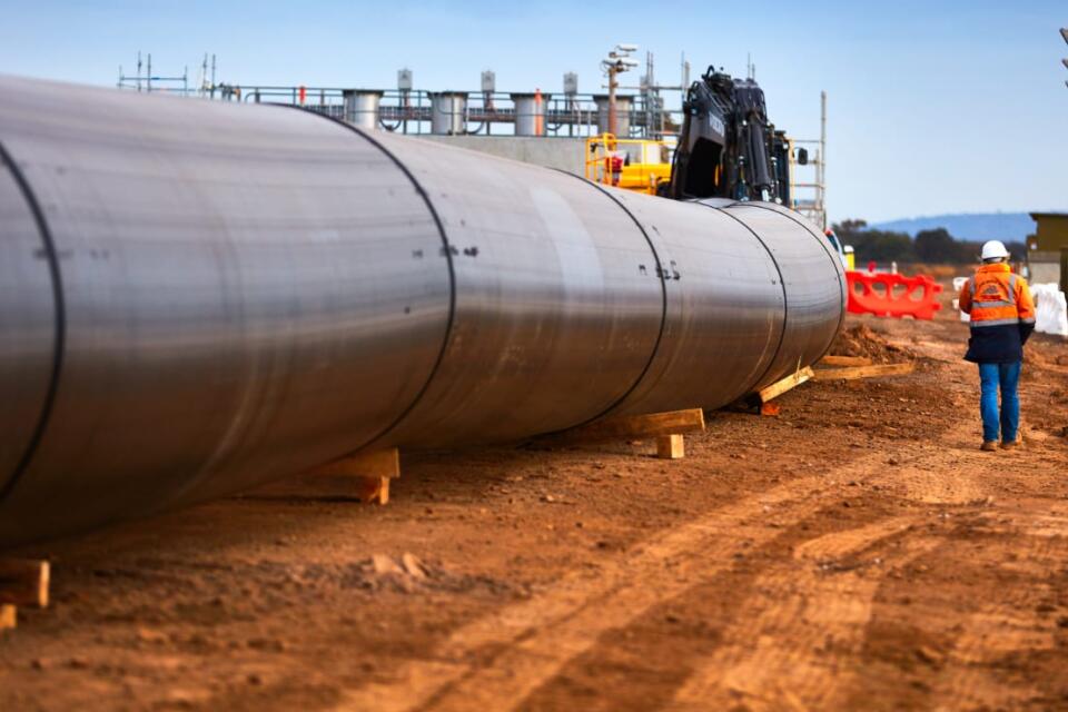 Large Bore PE for Treatment Plant 1
