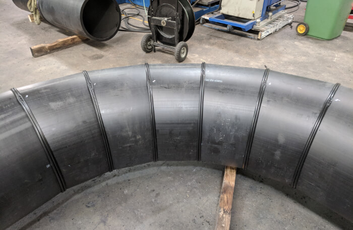 Mitred bends and tees