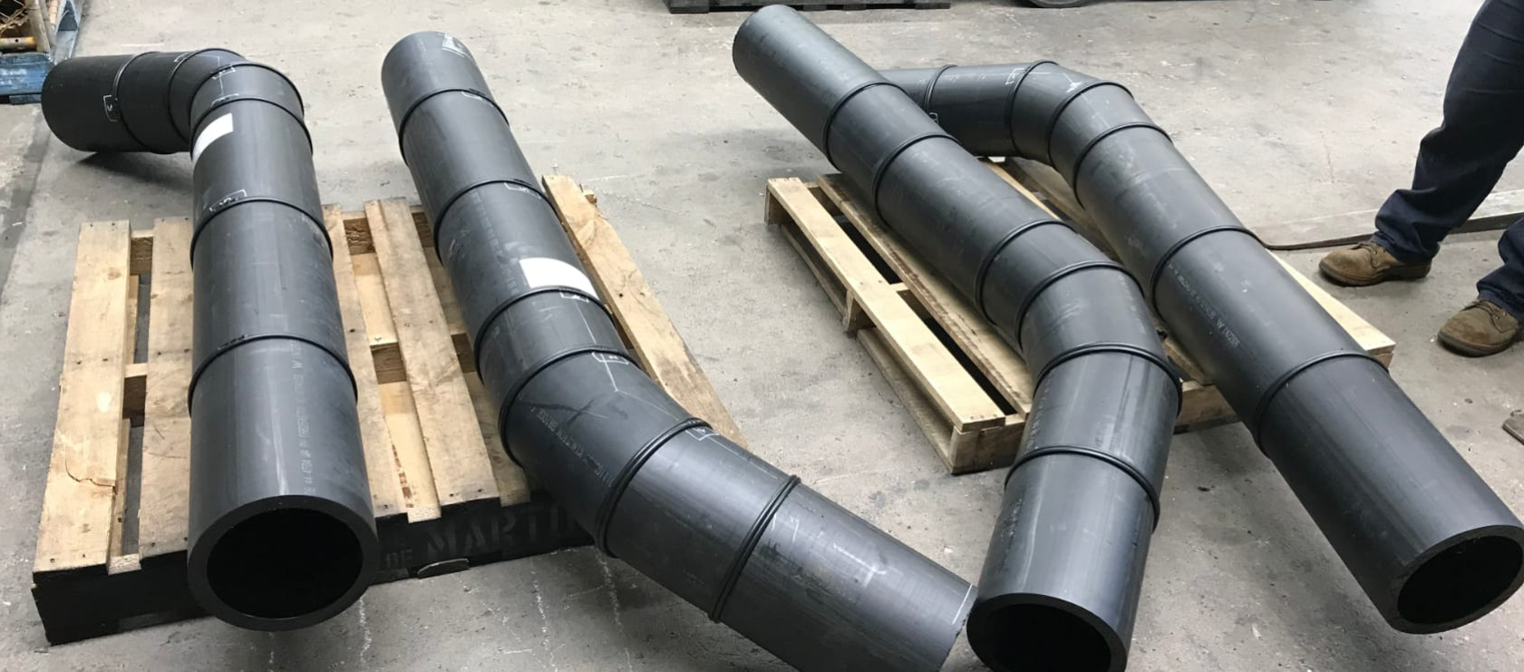 Iplex fabricated spools for gold mines 6